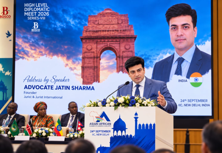 Advocate Jatin Sharma Calls for ‘Justice Corridors’ to Strengthen Cross-Border Trade at High Level Diplomatic Meet 2026