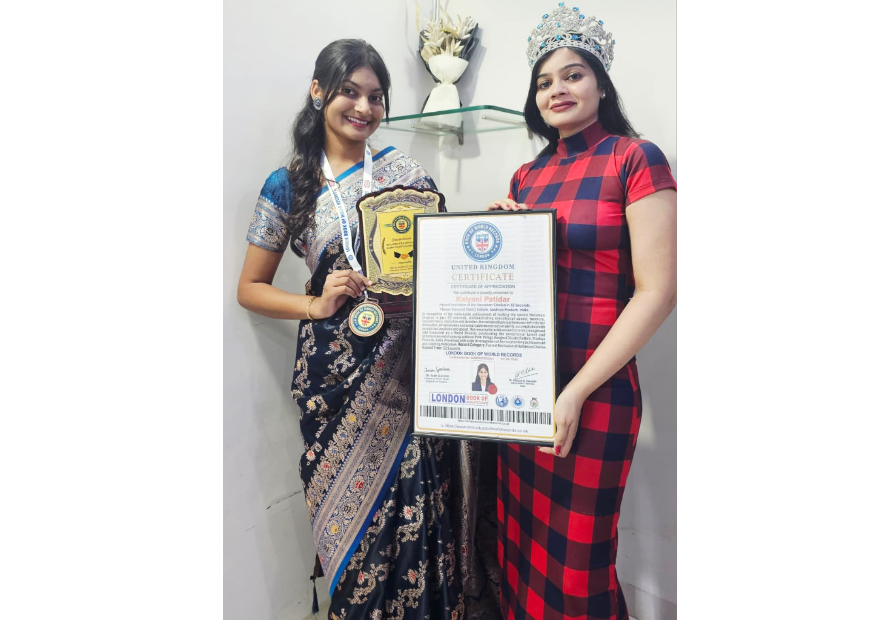 Kalyani Patidar’s 52-Second Hanuman Chalisa Recitation Earns World Record Recognition